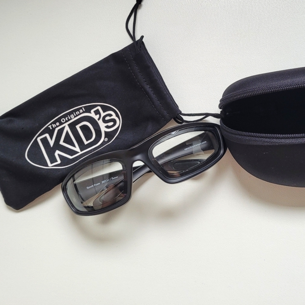 Black Sunglasses with Protective Accessories